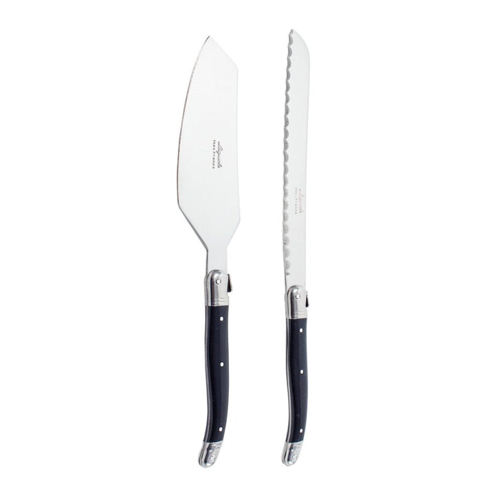 Laguiole Black Cake Knife Set