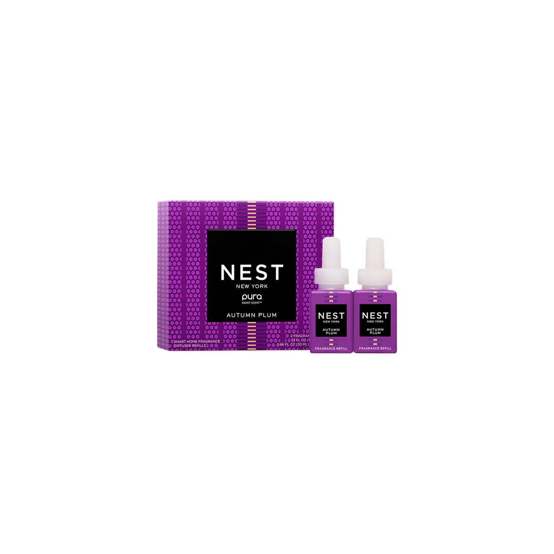 Two NEST New York Autumn Plum Pura Diffuser refills set and a box 