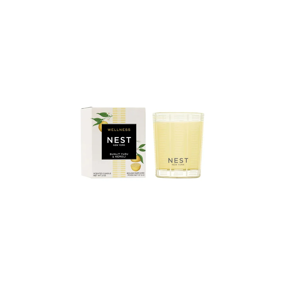 Nest Sunlit Yuzu and Neroli votive candle and packaging