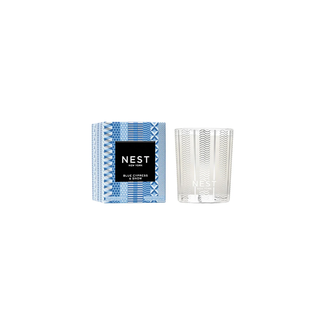 Nest Blue Cyprus & Snow Votive Candle