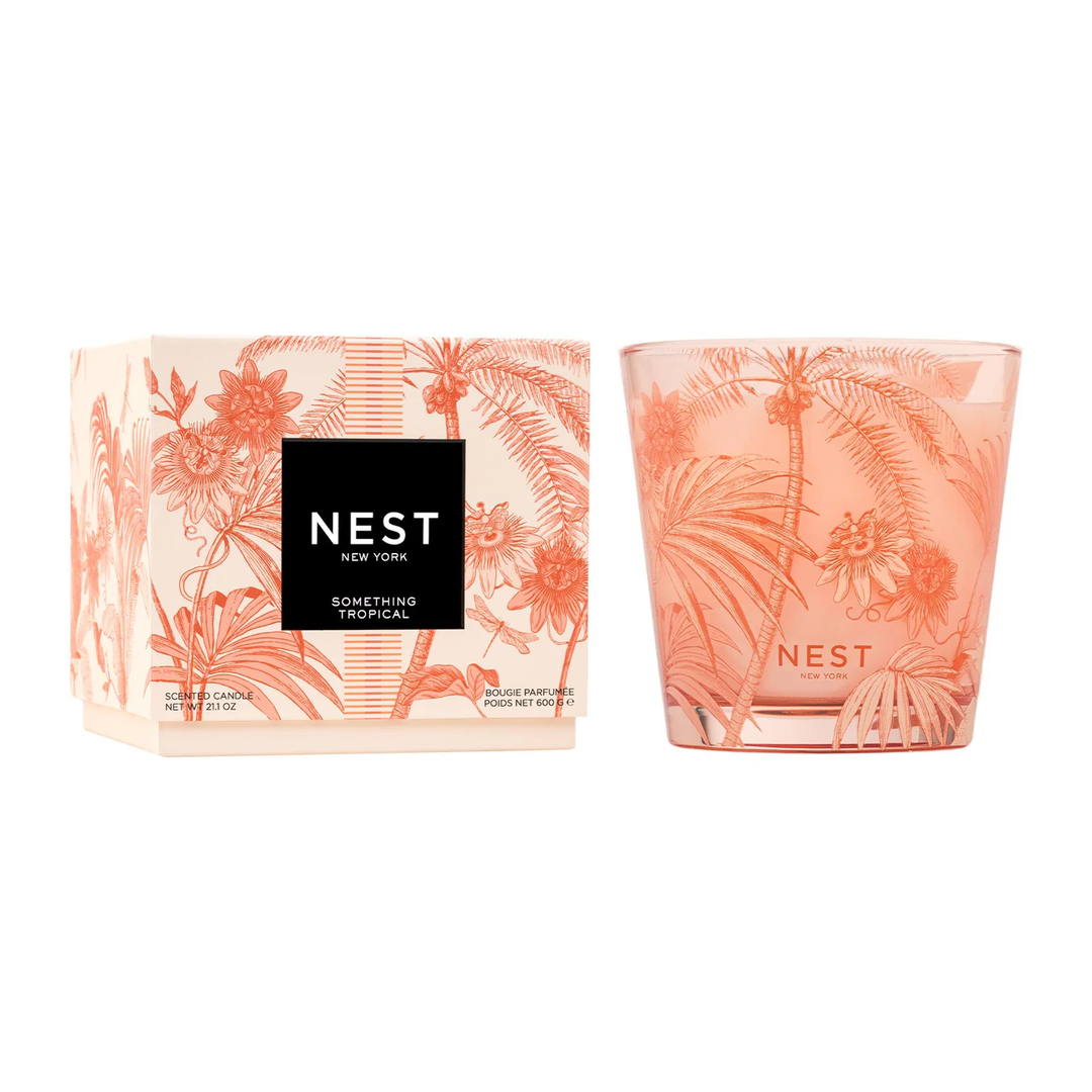 Nest Decorative Something Tropical  candle and packaging 