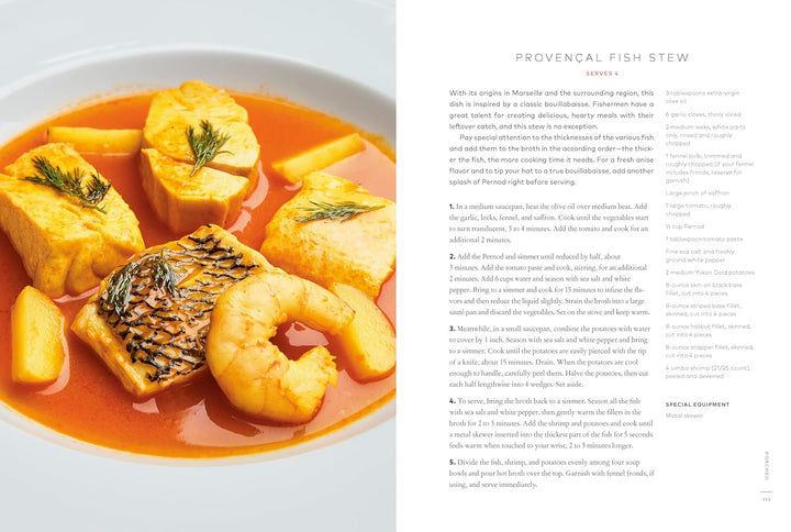 A recipe preview for Provencal fish stew