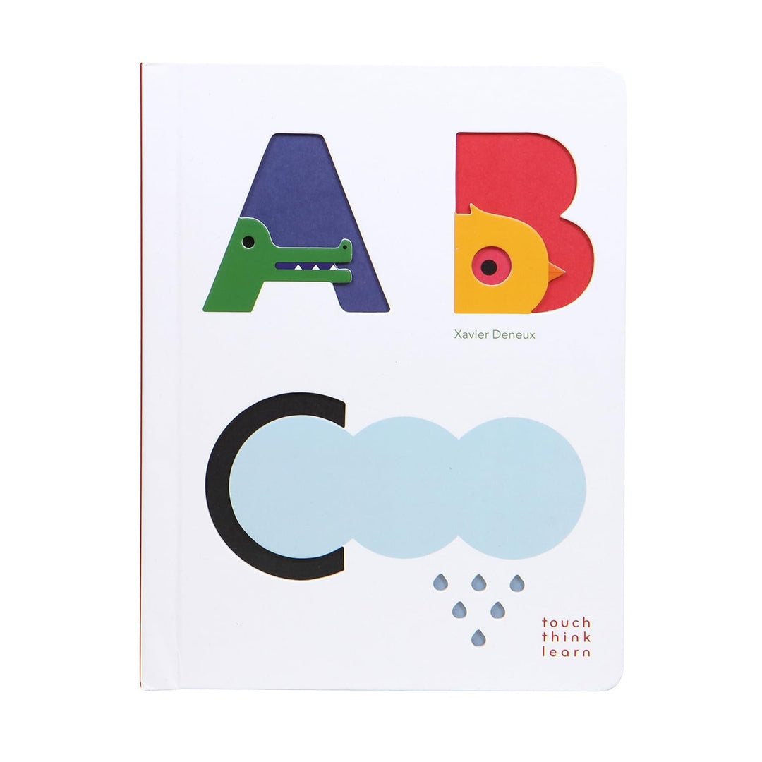 Book cover with colorful letters A, B, and C on a white background
