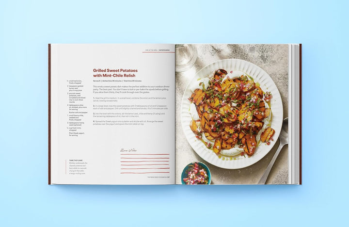 A recipe preview for grilled street potatos with mine-chile relish