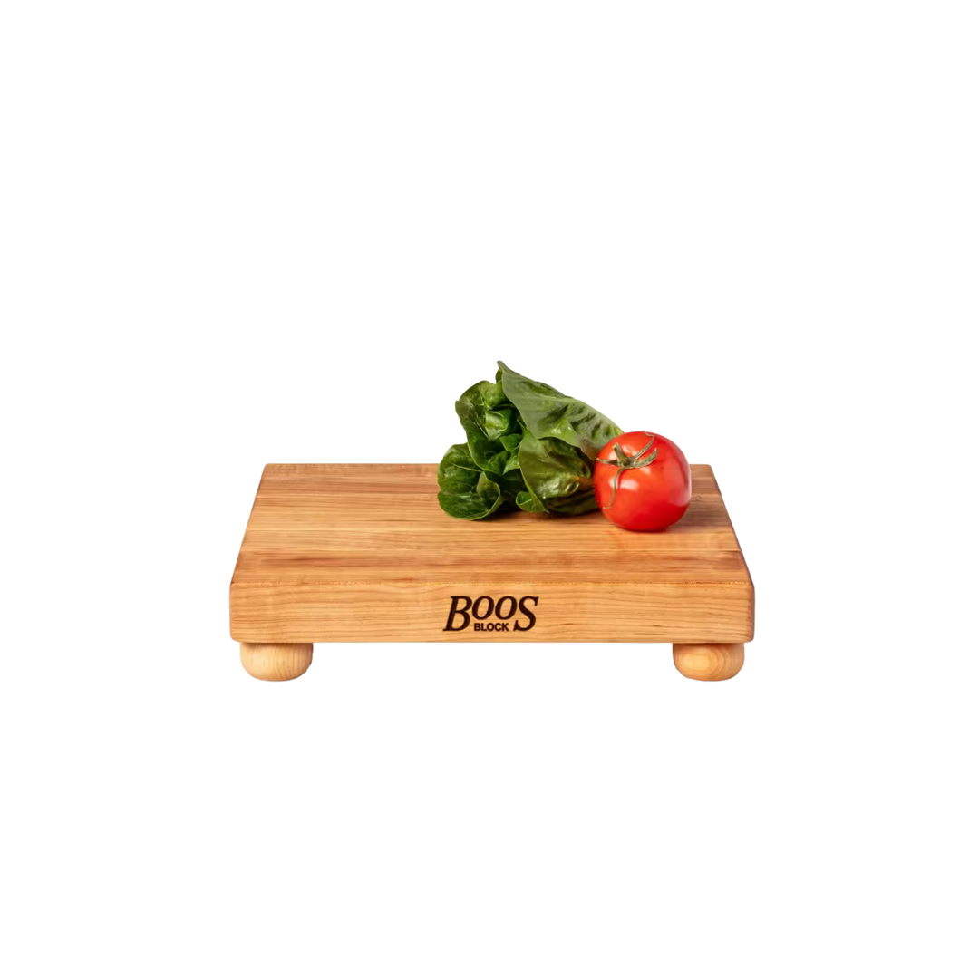 Chop-N-Serve Square Maple Board w/ Bun Feet, 12"