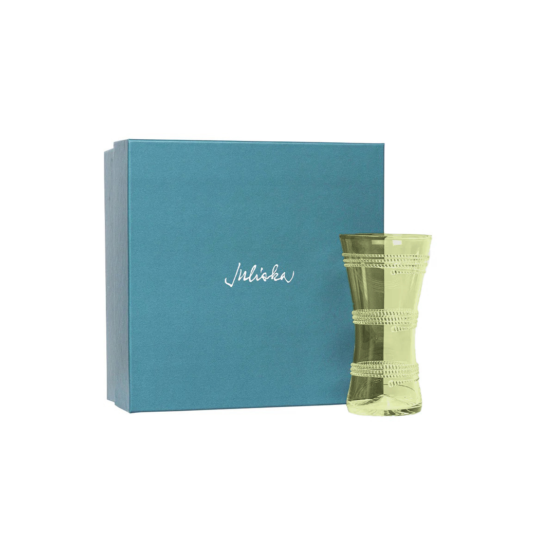Juliska Ella Corset Vase 9" Green