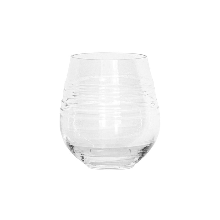 Juliska Bilbao Glass Stemless Wine Glass