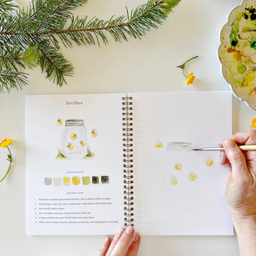 Camping Watercolor Book