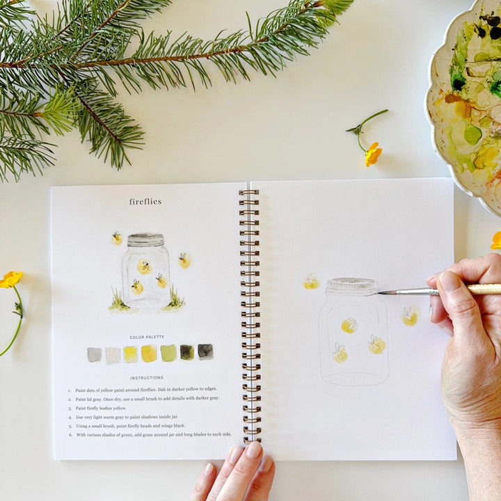 Camping Watercolor Book