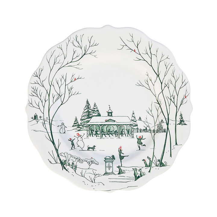 Juliska Country Estate Winter Frolic Evergreen Dessert/Salad Plate
