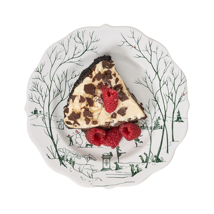 Juliska Country Estate Winter Frolic Evergreen Dessert/Salad Plate