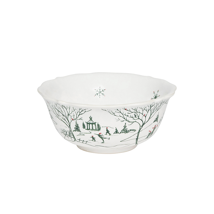 Juliska Country Estate Winter Frolic Evergreen Cereal Bowl
