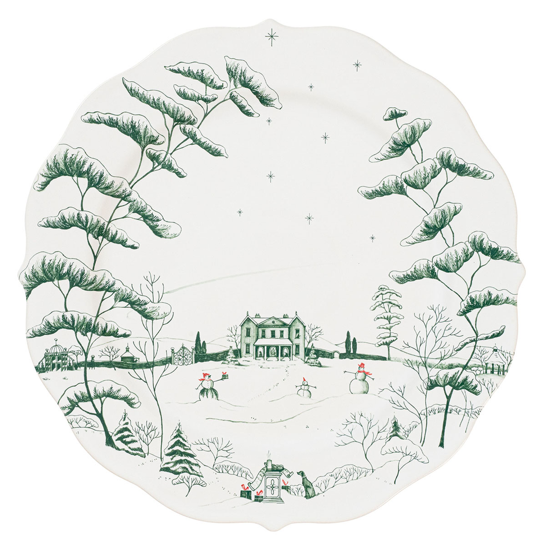 Juliska Country Estate Winter Frolic Evergreen Charger