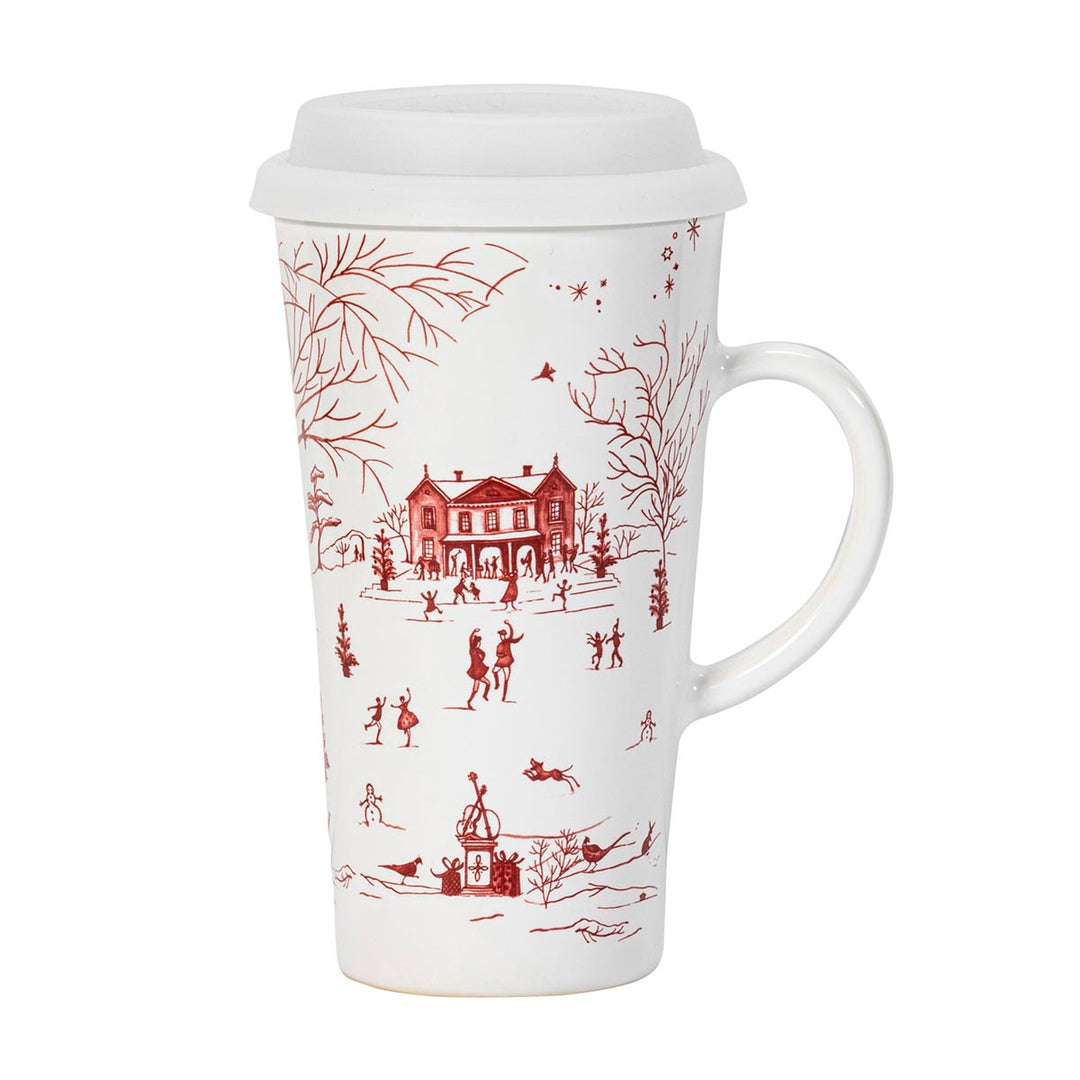 Juliska Country Estate Winter Frolic Ruby Travel Mug