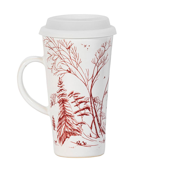 Juliska Country Estate Winter Frolic Ruby Travel Mug