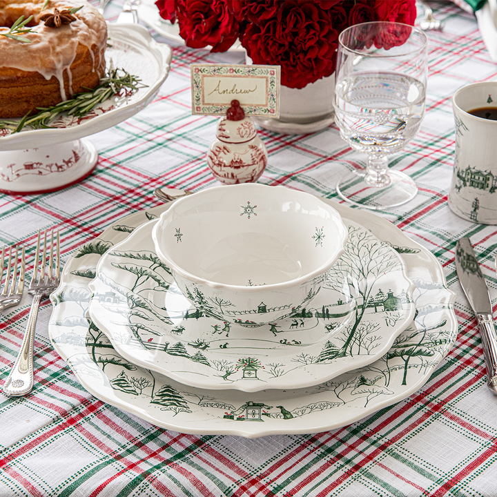 Juliska Country Winter Frolic Evergreen 4 Piece Place Setting
