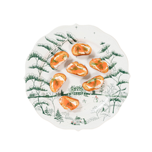 Load image into Gallery viewer, Juliska Country Estate Winter Frolic Evergreen Assorted Party Plates
