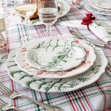 Load image into Gallery viewer, Juliska Country Estate Winter Frolic Evergreen Assorted Party Plates
