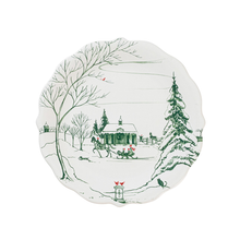 Load image into Gallery viewer, Juliska Country Estate Winter Frolic Evergreen Assorted Party Plates
