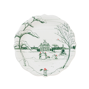 Juliska Country Estate Winter Frolic Evergreen Assorted Party Plates