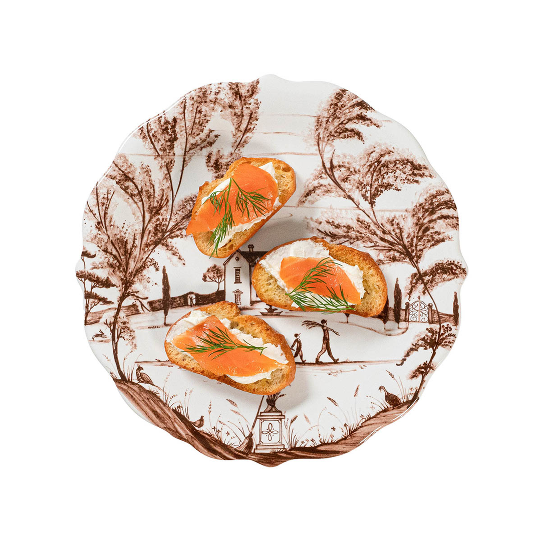 Juliska Country Estate Harvest Sepia Assorted Party Plates