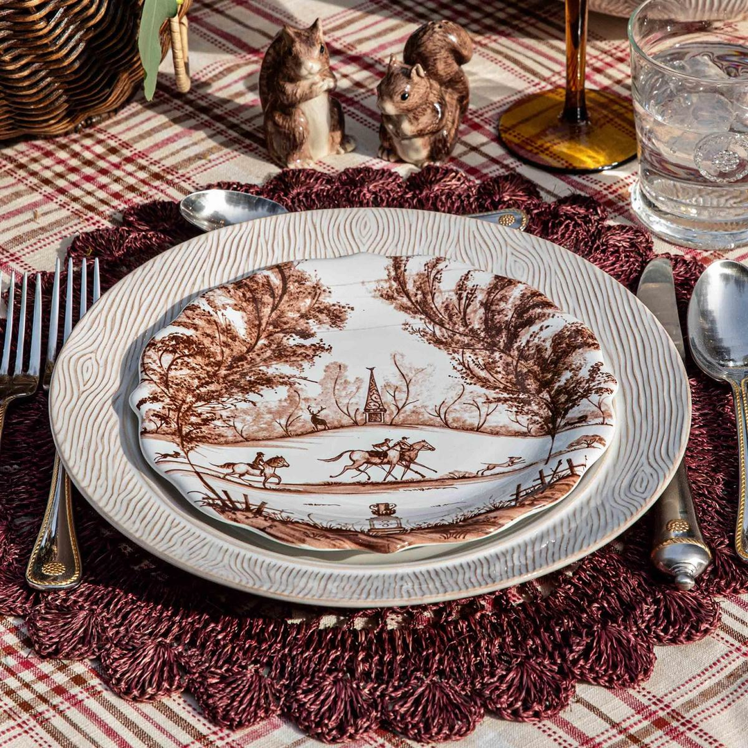 Juliska Country Estate Harvest Sepia Assorted Party Plates