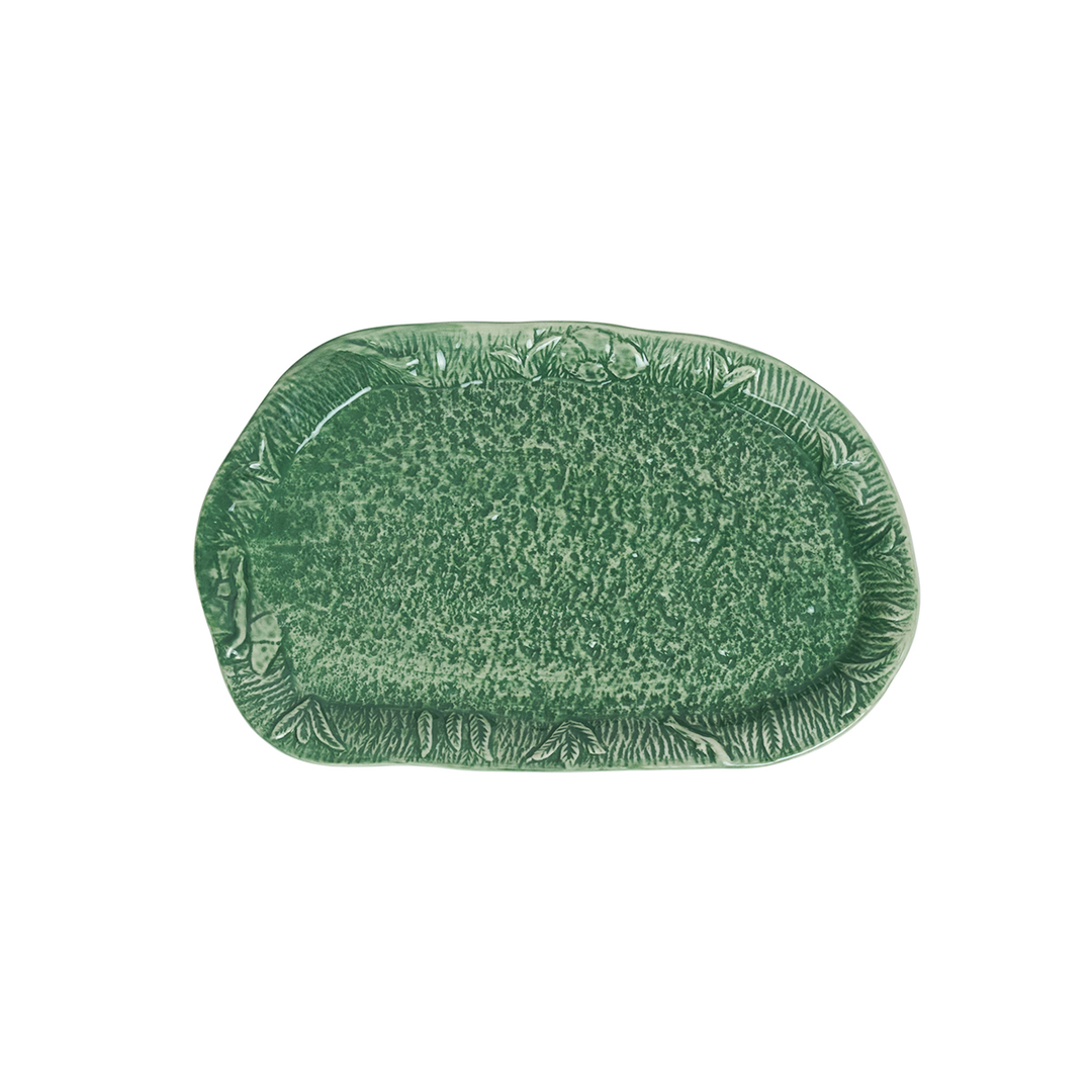 Green ceramic butter dish base 