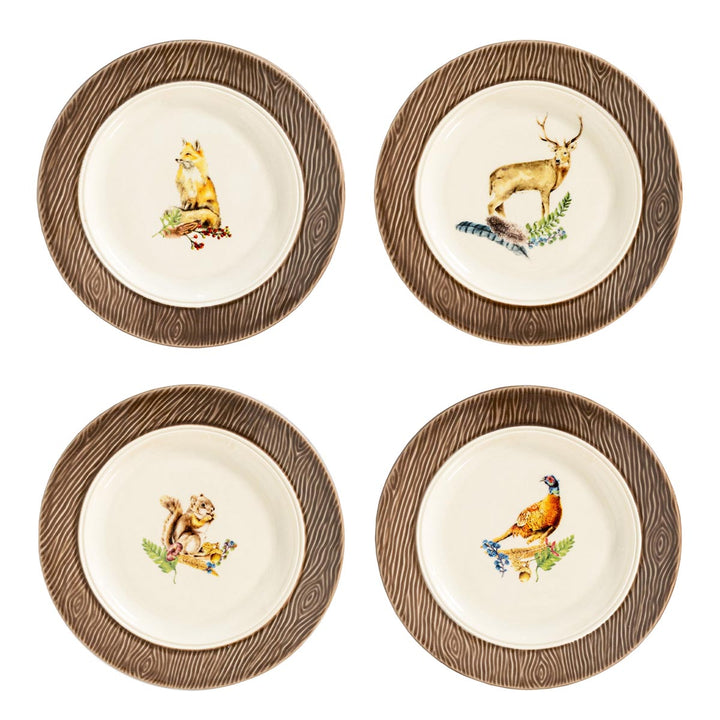 Juliska Forest Walk Assorted Cocktail Plate Set