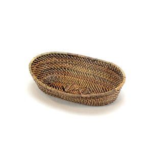 Calaisio Oval Bread Basket with Scallop Edge large