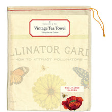 Load image into Gallery viewer, Cavallini Pollinator Garden Tea Towel in bag
