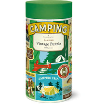 Load image into Gallery viewer, Cavallini and co vintage puzzle camping 

