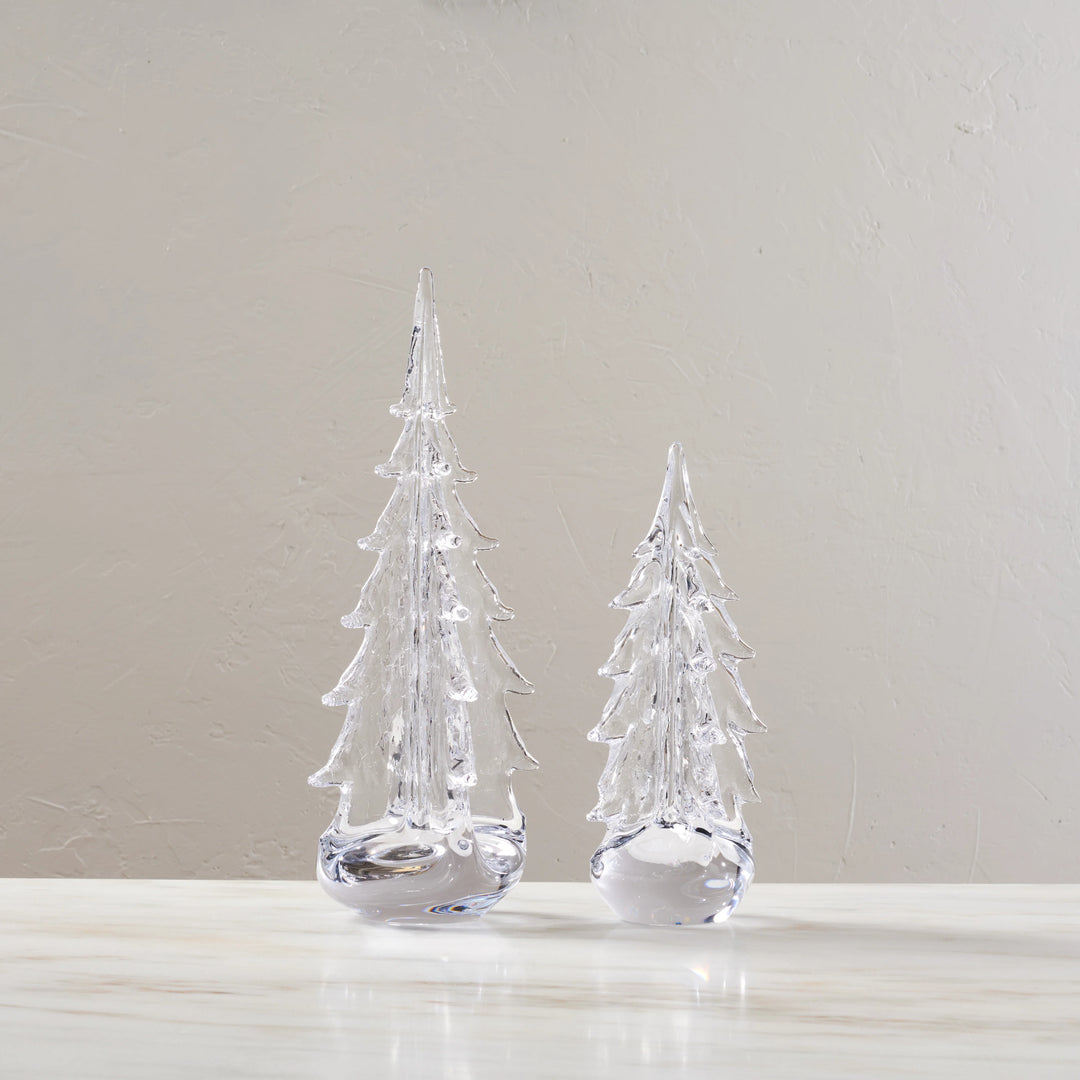 Simon Pearce Crackle Evergreen Tree 12"