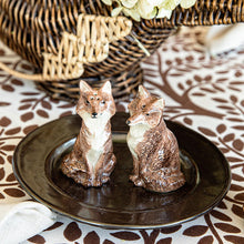 Load image into Gallery viewer, Clever Creatures Fox Salt and Pepper Set
