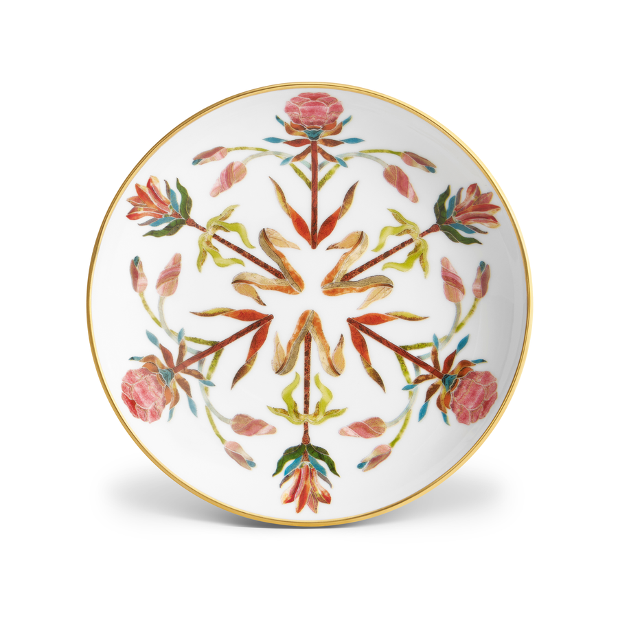 Decorative plate with floral pattern