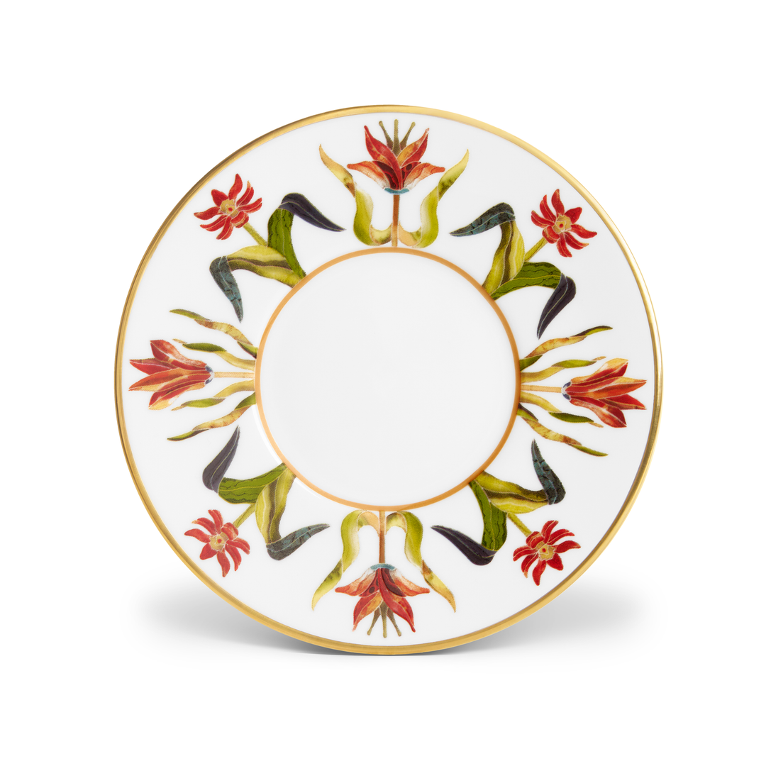 Decorative plate with floral design 