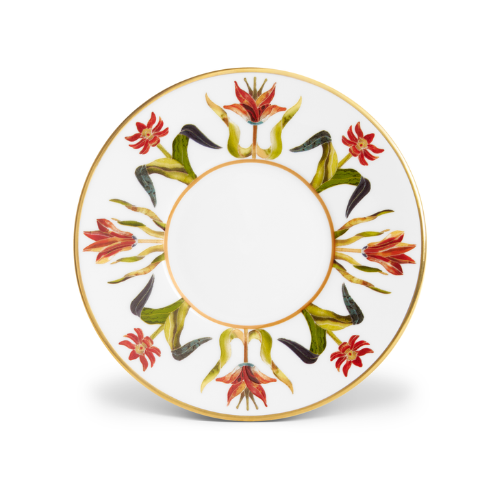 Decorative plate with floral design 