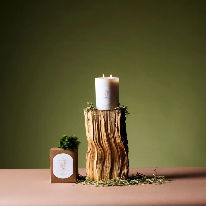 Linnea & Co. Hay 2-Wick Candle