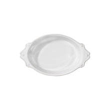 Load image into Gallery viewer, Juliska Berry &amp; Thread Whitewash Oval Baker 18 inch top view
