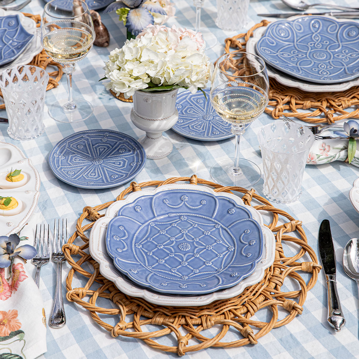 Juliska Jardins du Monde Chambray Dessert/Salad Plate Assorted Set of 4