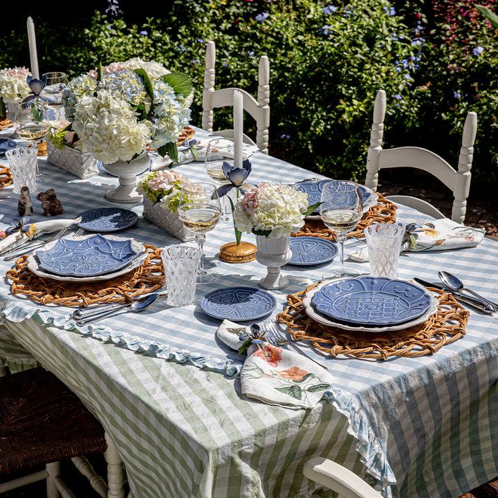 Juliska Jardins du Monde Chambray Dessert/Salad Plate Assorted Set of 4