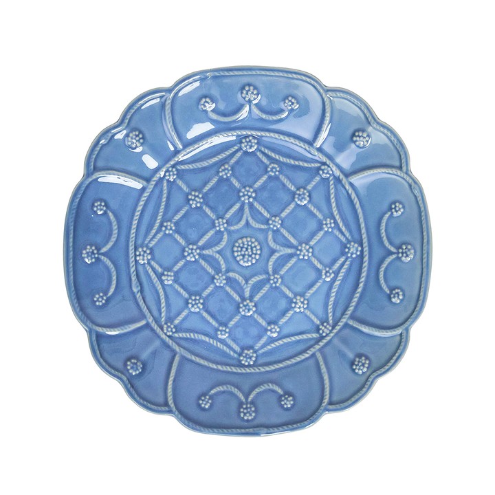 Juliska Jardins du Monde Chambray Dessert/Salad Plate Assorted Set of 4