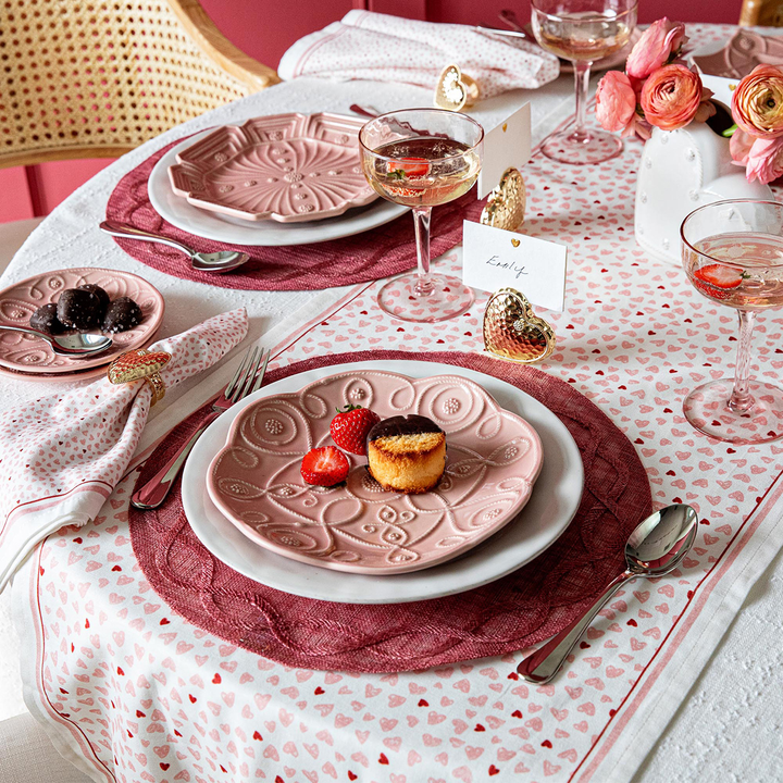Juliska Jardins du Monde Blush Dessert/Salad Plate Assorted Set of 4