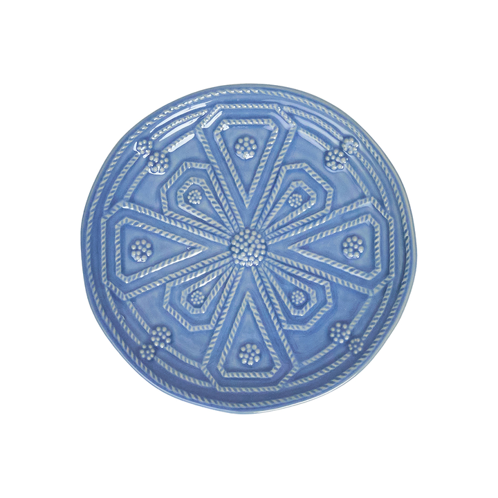 Juliska Jardins Du Monde Chambray Side/Cocktail Plate Assorted Set of 4