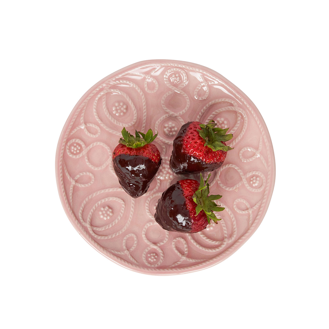 Juliska Jardins Du Monde Blush Side/Cocktail Plate Assorted Set of 4
