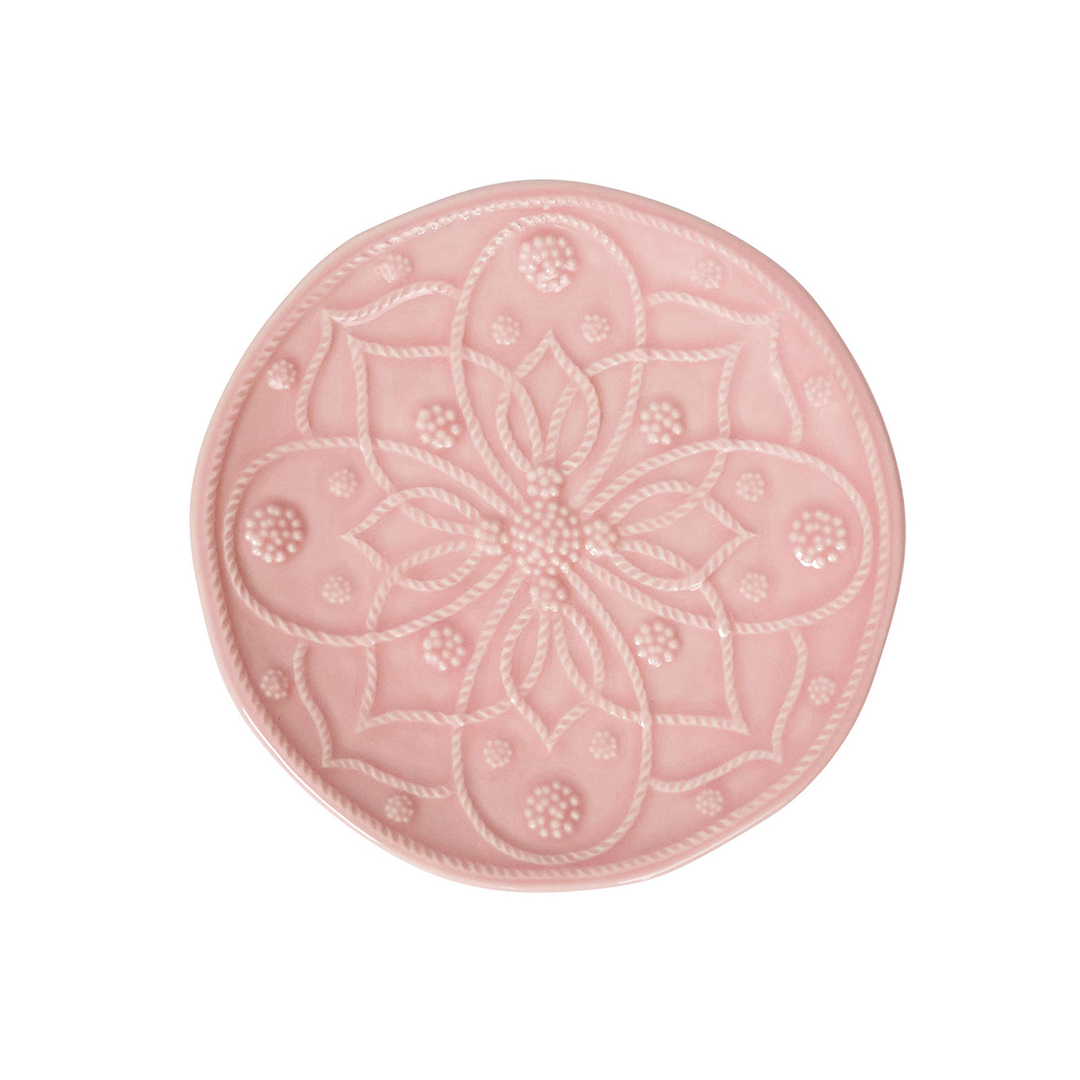 Juliska Jardins Du Monde Blush Side/Cocktail Plate Assorted Set of 4