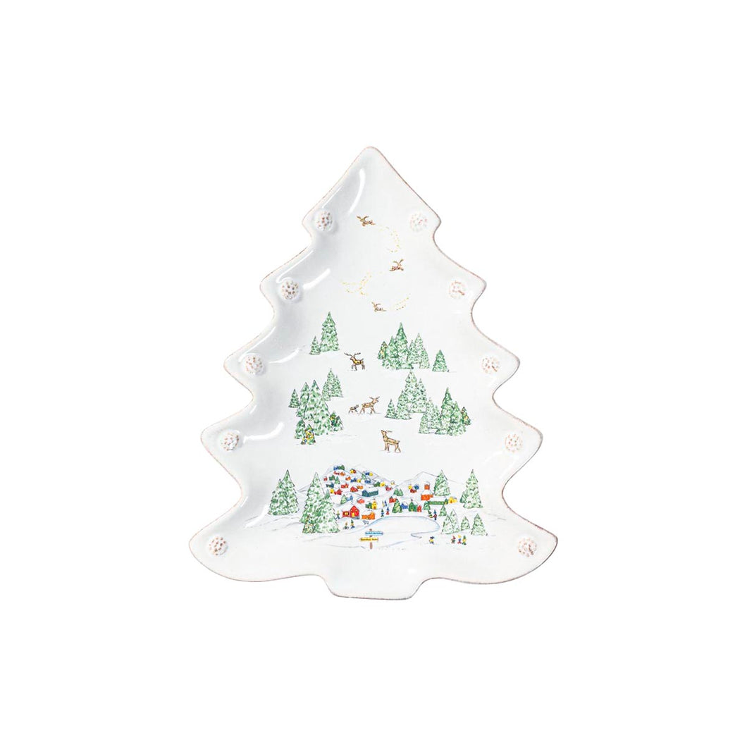 Juliska Berry & Thread North Pole Tree Platter, Small