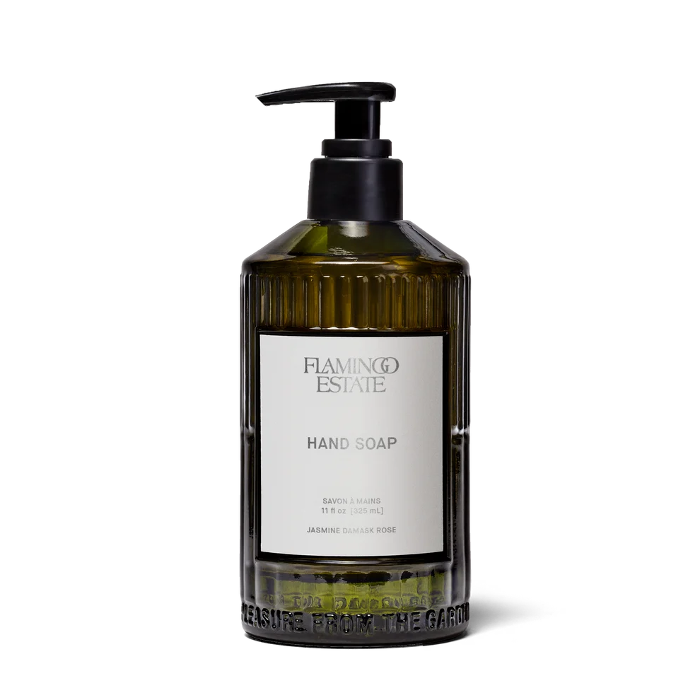 Jasmine Damask Rose Glass Hand Soap