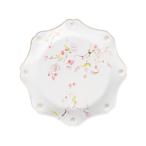 Juliska Berry & Thread Floral Sketch Cherry Blossom Dessert salad plate