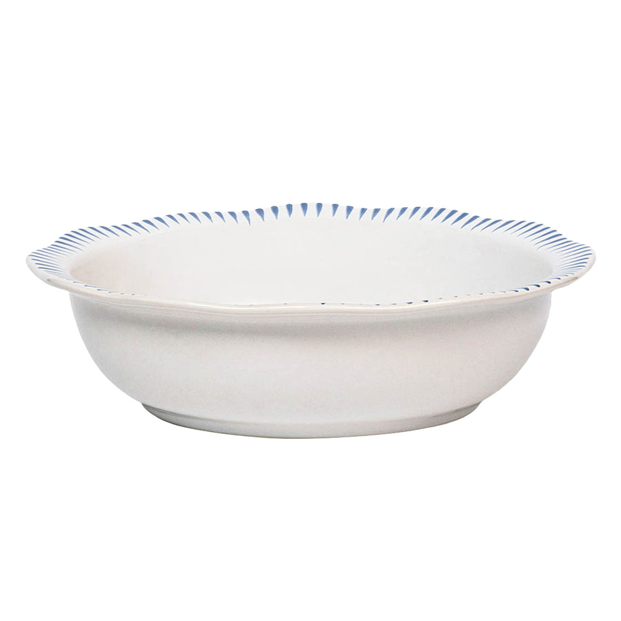 Juliska Sitio Stripe Delft Blue Serving Bowl