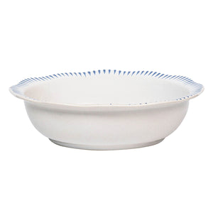 Juliska Sitio Stripe Delft Blue Serving Bowl